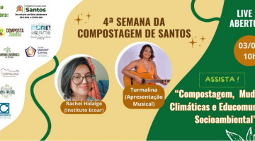 4ª Semana da Compostagem de Santos será aberta nesta sexta com transmissão ao vivo