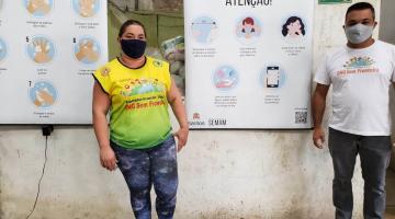 Cooperativas de materiais recicláveis de Santos recebem mais 470 máscaras de proteção