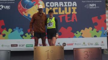 Vencedores da Corrida IncluiTEA. #paratodos verem