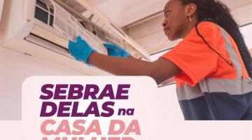 Anúncio do curso para mulheres técnicas em ar condicionado. #Paratodosverem