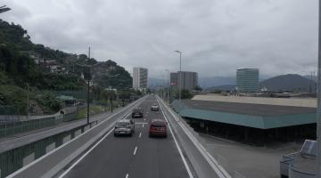 viaduto liberado ao trânsito. #paratodosverem 