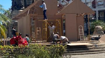 operários atuando na construção #paratodosverem