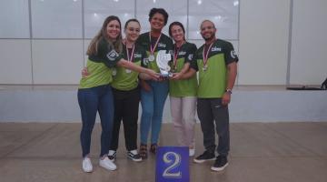 Santos estreia nos Jogos Abertos com vice-campeonato da equipe feminina de damas
