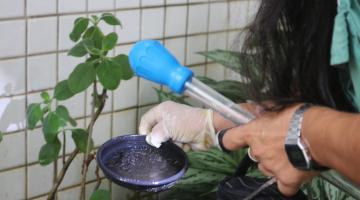 agente analisa vaso #paratodosverem