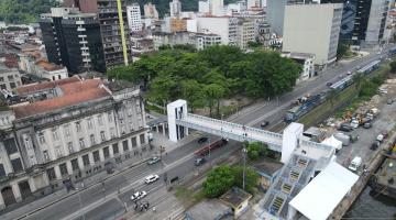 Nova passarela no Centro Histórico beneficia 20 mil usuários das barcas Santos-Guarujá