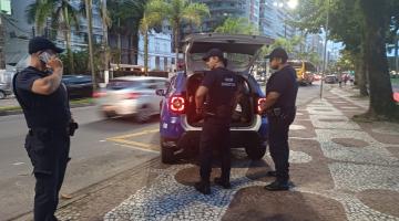 Câmeras da Prefeitura flagram e ajudam a deter dupla por furto na orla de Santos