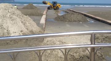 Mais de 250 toneladas de areia são retiradas do canal 3