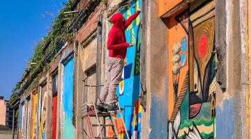 Centro Histórico ganhará mural de arte urbana durante o Festival Santos Café