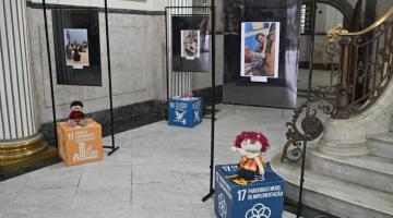 fotografias expostas no paço #paratodosverem