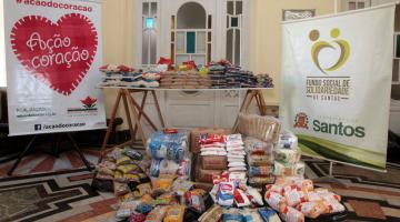 Fundo Social recebe uma tonelada de alimentos da Ação do Coração