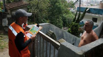 Plano Preventivo da Defesa Civil começa a orientar moradores dos morros de Santos