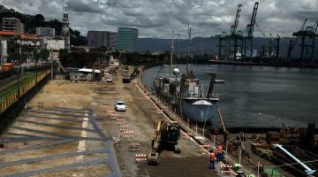 Implantação do Parque Valongo, em Santos, avança em duas frentes de trabalho