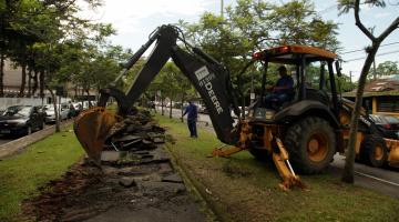 Começam obras de revitalização da ciclovia da Afonso Pena em Santos