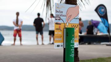 Santos inicia instalação de coletores de bituca em diversos pontos da orla