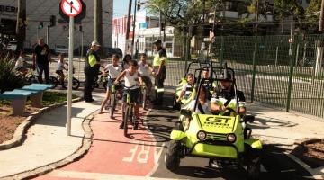 Minicidade do Trânsito em Santos segue com programação de férias para crianças até o final do mês