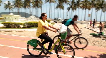 Bike Santos aumenta viagens em mais de 100% também em fevereiro