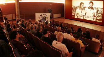 Documentário de Manoel Maria no Museu Pelé. #Paratodosverem