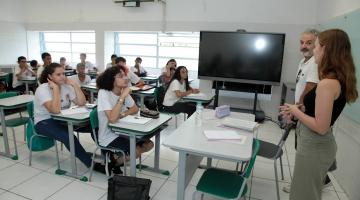 alunos na sala de aula #paratodosverem