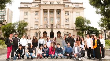 Participantes da Câmara Jovem na Prefeitura. #Paratodosverem