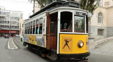 Bonde Pelé no Centro de Santos. #Paratodosverem.