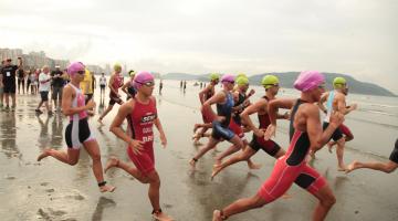 Triathlon Internacional tem duas vagas remanescentes gratuitas para santistas 