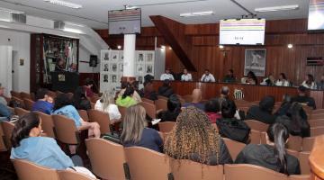 palestra em auditório. #paratodosverem