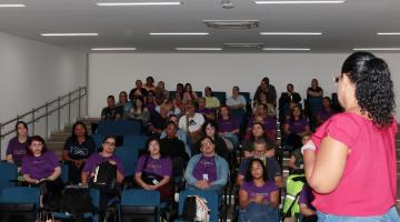 Seminário para bibliotecários. #Paratodosverem