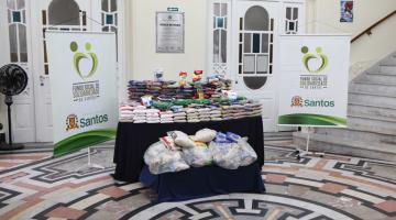 alimentos no fundo social #paratodosverem