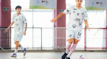 jogador de futsal de Santos nos Regionais. #paratodosverem