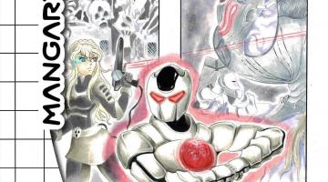 Capa de revista em quadrinhos. #Paratodosverem.