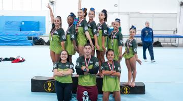 Santos leva troféu na ginástica artística feminina no 1º dia dos Jogos Regionais