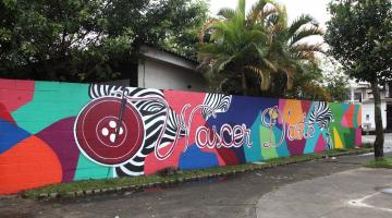 parede grafitada #paratodosverem