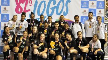 Meninas do handebol e da ginástica artística são campeãs. Santos termina Jogos Abertos em terceiro