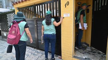 Vistoria em casas no Marapé. #Paratodosverem.