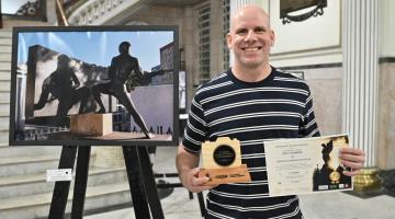 Rodrigo, vencedor do concurso de fotos. #Paratodosverem