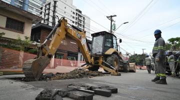 trecho de rua em obras. #paratodosverem