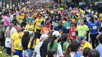Chegada dos 10 KM Tribuna. #Paratodosverem