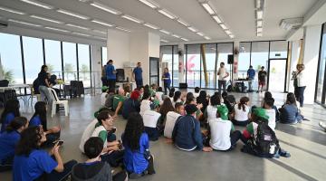 Encontro de grêmios estudantis. #Paratodosverem
