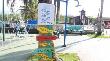 visão de praça na Ilha Diana #paratodosverem