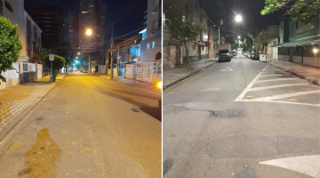 Bairros santistas Pompeia e Vila Belmiro já contam com toda a iluminação pública em LED