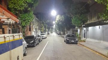 rua com a nova iluminação #paratodosverem
