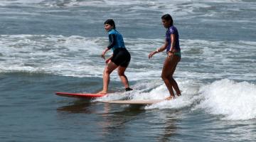 Festival feminino de longboard tem competições e várias atrações para santistas e turistas