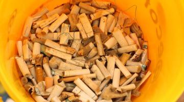 Projeto de coleta e reciclagem de bitucas de cigarro será lançado em Santos 