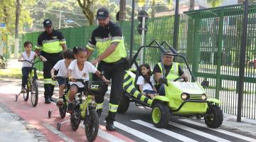 Santos reinaugura 'minicidade' educativa e anuncia criação da Escola Pública de Trânsito