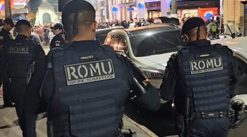 Guardas da Romu realizam fiscalização no Centro de Santos #paratodosverem
