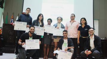 Jovens Embaixadores e Repórteres do Clima apresentam projetos de desenvolvimento sustentável para Santos
