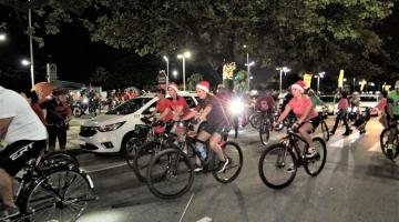 Pedal Natalino movimenta ruas de Santos nesta quinta-feira