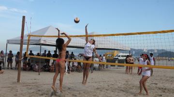 1º Circuito Santista de Vôlei de Praia agita Gonzaga e define vencedores