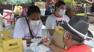 Santos realiza mais de 120 testes rápidos de HIV e sífilis no Jardim Botânico