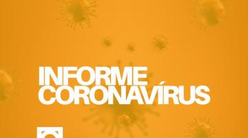 Card onde se lê Informe Coronavírus